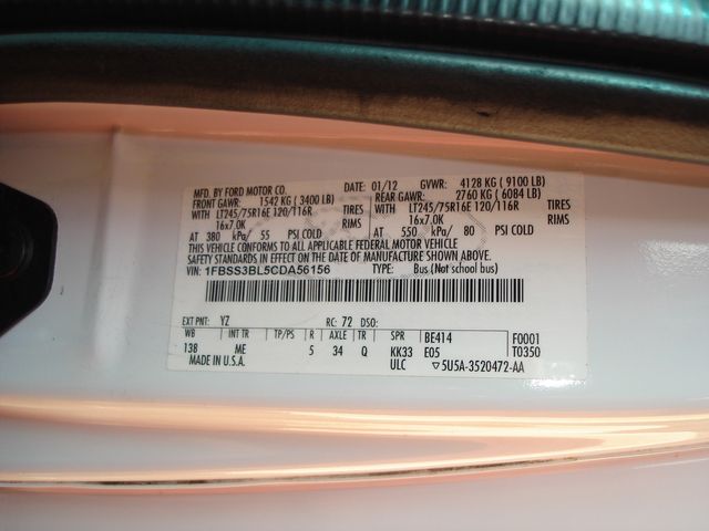 2012 Ford E-Series E-350 SD XLT | Charlotte, North Carolina | ADVENTURE VANS 2012 Ford E-Series E-350 SD XLT | Charlotte, North Carolina | ADVENTURE VANS