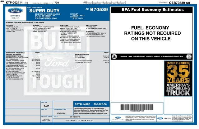 2012 Ford F-350 Super Duty XL 2012 Ford F-350 Super Duty XL