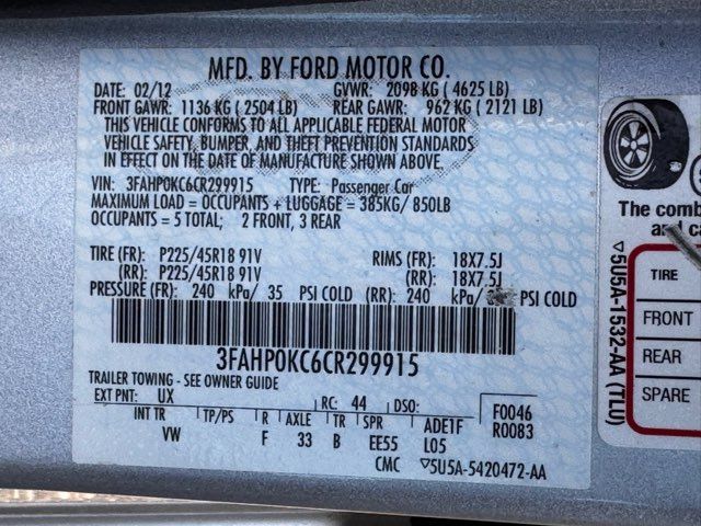 2012 Ford Fusion Sport