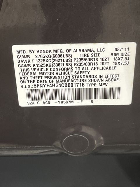 2012 Honda Pilot EX-L | Annapolis, MD | Annapolis Public Auto Auction