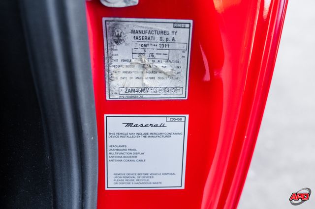 2012 Maserati GranTurismo Sport