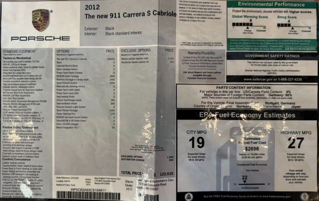 2012 Porsche 911 Carrera S