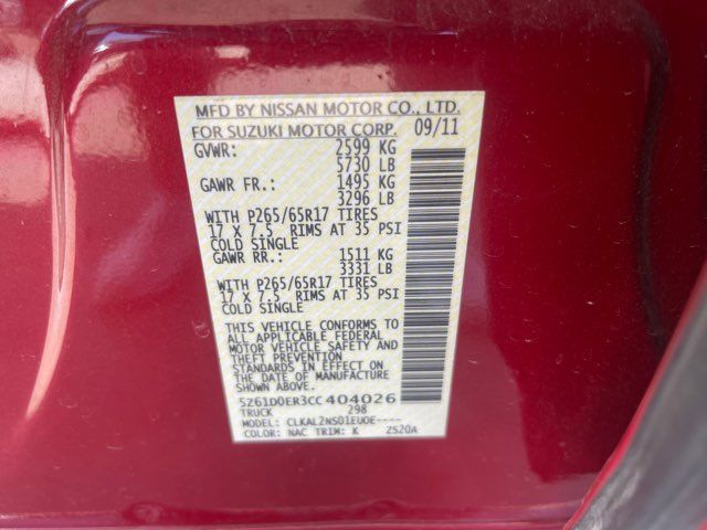 2012 Suzuki Equator Sport