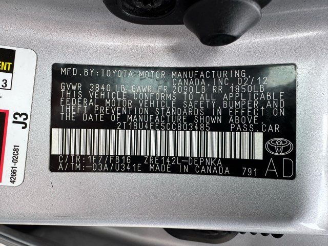 2012 Toyota Corolla LE