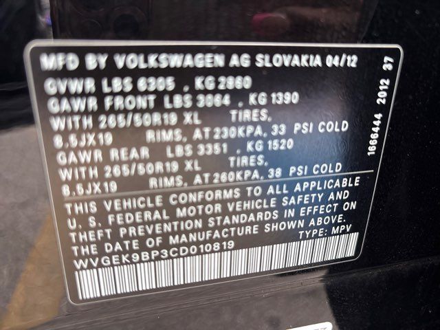 2012 Volkswagen Touareg TDI Sport | San Antonio, TX | Clear Choice Automotive South