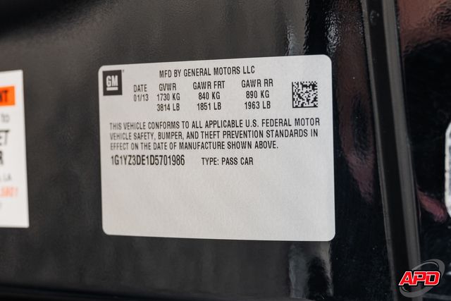 2013 Chevrolet Corvette 427 Collector Edition