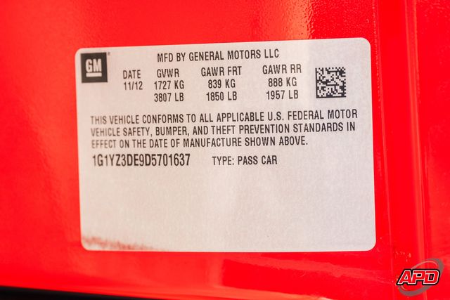 2013 Chevrolet Corvette 427 Collector Edition