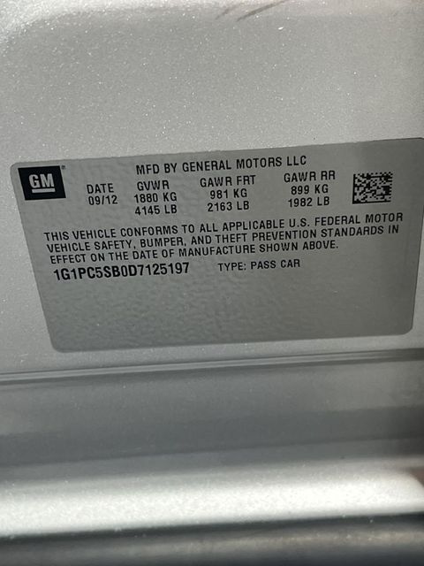 2013 Chevrolet Cruze 1LT Auto | Annapolis, MD | Annapolis Public Auto Auction