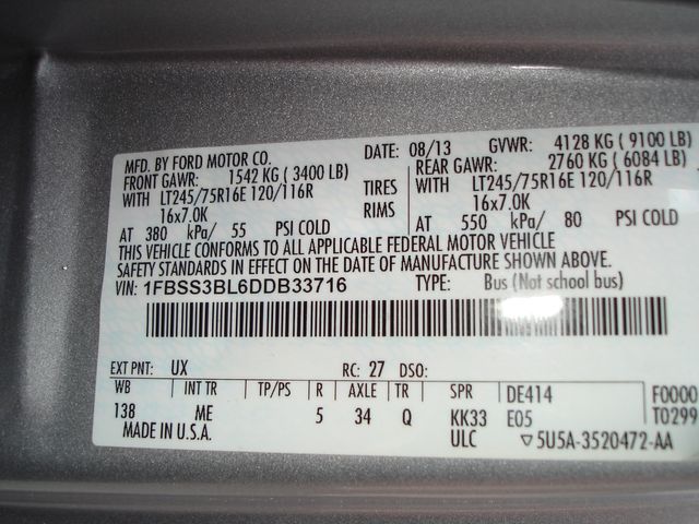 2013 Ford 15 Pass TV / DVD | Charlotte, North Carolina | ADVENTURE VANS