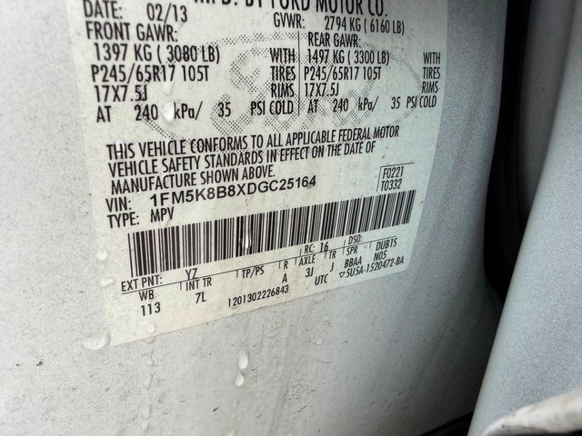 2013 Ford Explorer 3rd Row