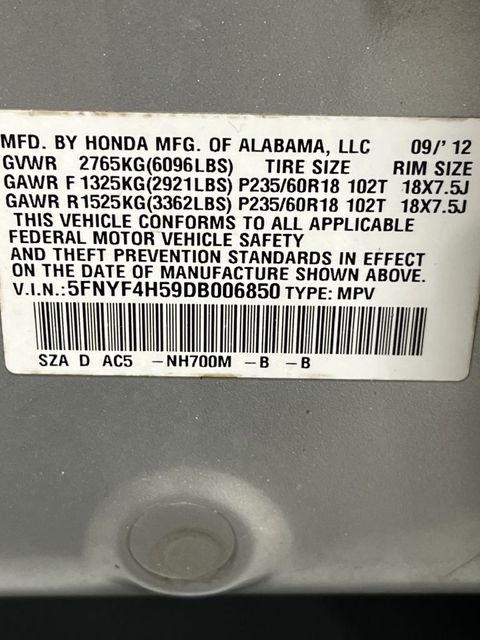 2013 Honda Pilot EX-L | Annapolis, MD | Annapolis Public Auto Auction