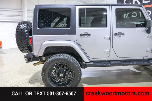 2013 Jeep Wrangler Unlimited LIFTED Sahara 4x4 V6 Hard Top Winch 20s Financing