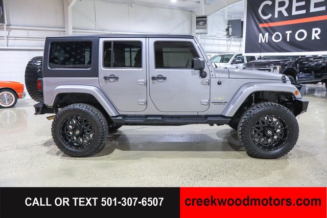 2013 Jeep Wrangler Unlimited LIFTED Sahara 4x4 V6 Hard Top Winch 20s Financing