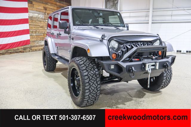 2013 Jeep Wrangler Unlimited LIFTED Sahara 4x4 V6 Hard Top Winch 20s Financing