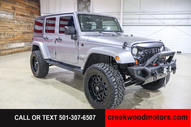 2013 Jeep Wrangler Unlimited LIFTED Sahara 4x4 V6 Hard Top Winch 20s Financing