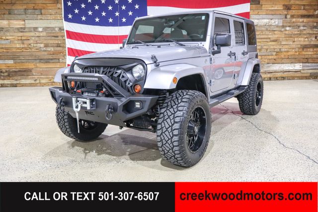 2013 Jeep Wrangler Unlimited LIFTED Sahara 4x4 V6 Hard Top Winch 20s Financing
