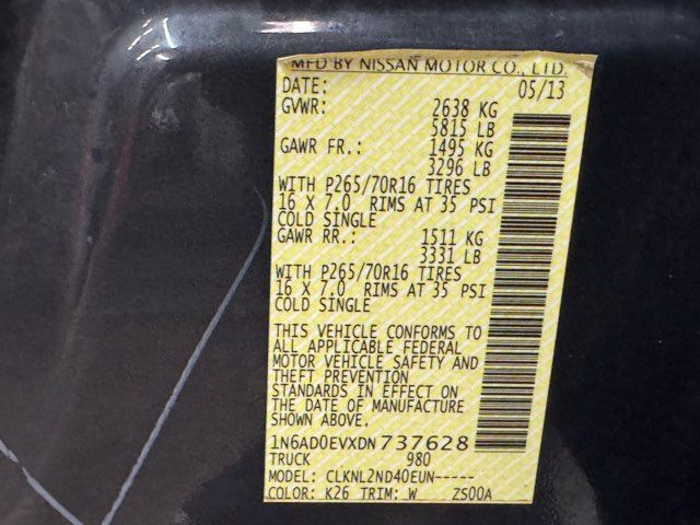 2013 Nissan Frontier SV