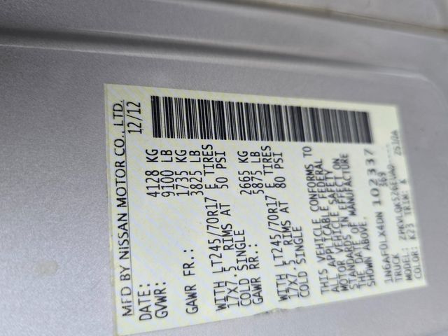 2013 Nissan NV 2500 HD S