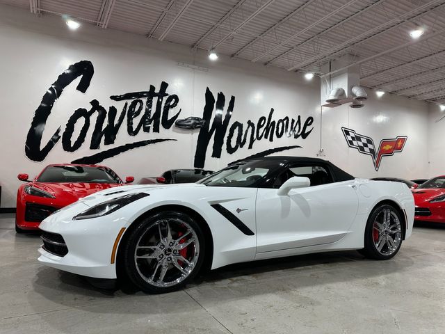 2014 Chevrolet Corvette CONV 3LT, Z51 SPLR, J6F, NPP IWE SUEDE CHROMES 28k | Dallas, Texas | Corvette Warehouse 
