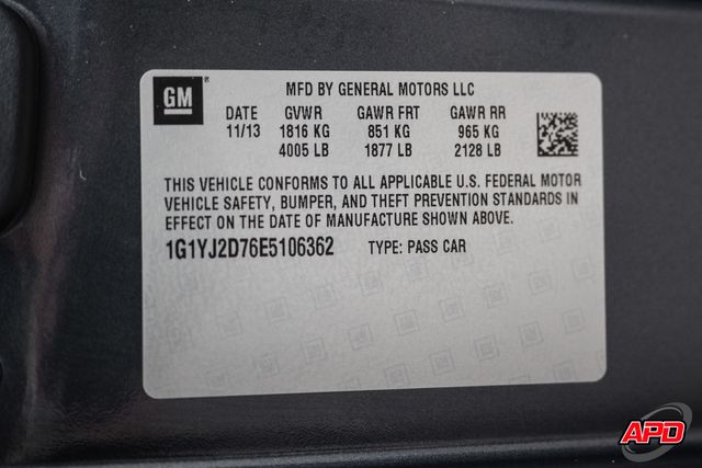 2014 Chevrolet Corvette Stingray Z51 2LT