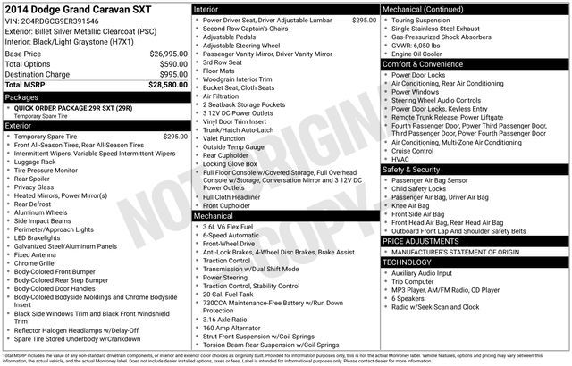 2014 Dodge Grand Caravan SXT