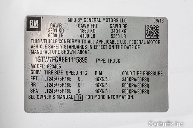 2014 GMC Savana Cargo Van 2500