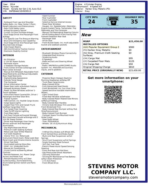 2014 Hyundai SONATA GLS | Dallas, TX | Stevens Motor Company LLC