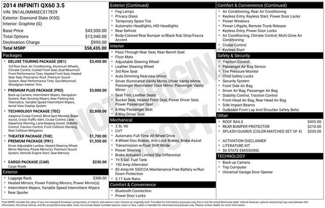 2014 INFINITI QX60 Base