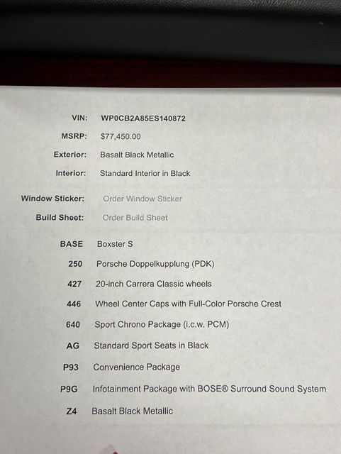 2014 Porsche Boxster S | Longwood, FL | Millenia Motors 2014 Porsche Boxster S | Longwood, FL | Millenia Motors