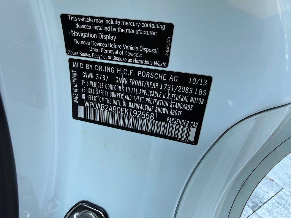2014 Porsche Cayman CAYMAN S COUPE SPORT CHRONO CARFAX CERT