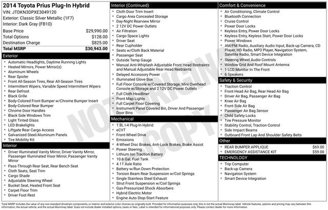 2014 Toyota Prius Plug-in Hybrid
