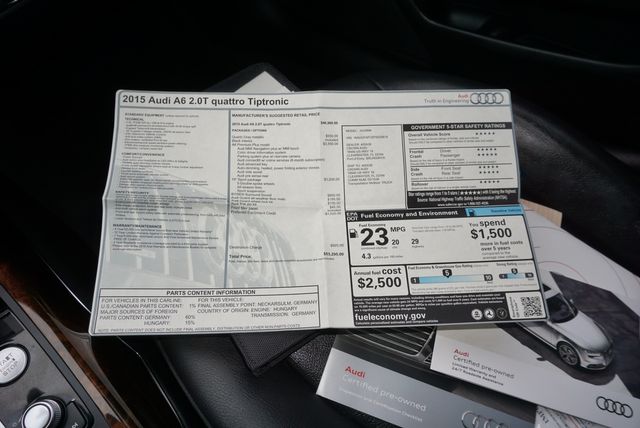 2015 Audi A6 2.0T PREMIUM PLUS | Tampa, FL | Florida Auto Sales Group 2015 Audi A6 2.0T PREMIUM PLUS | Tampa, FL | Florida Auto Sales Group