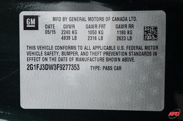 2015 Chevrolet Camaro SS 2015 Chevrolet Camaro SS