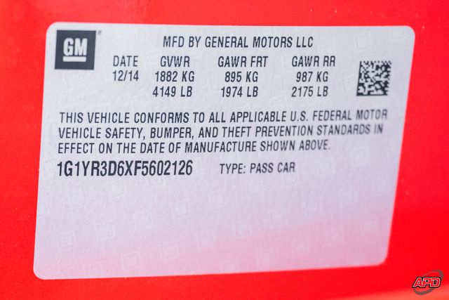 2015 Chevrolet Corvette Z06 2015 Chevrolet Corvette Z06