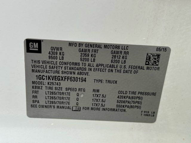 2015 Chevrolet Silverado 2500HD LT