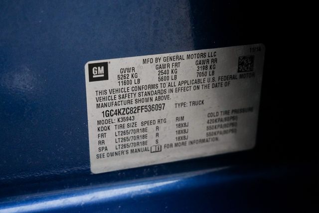 2015 Chevrolet Silverado 3500HD LT Z71 / LONG BED CREW CAB SRW / 4X4 DURAMAX | Austin, TX | Rocky Mountain Truck Stop Austin