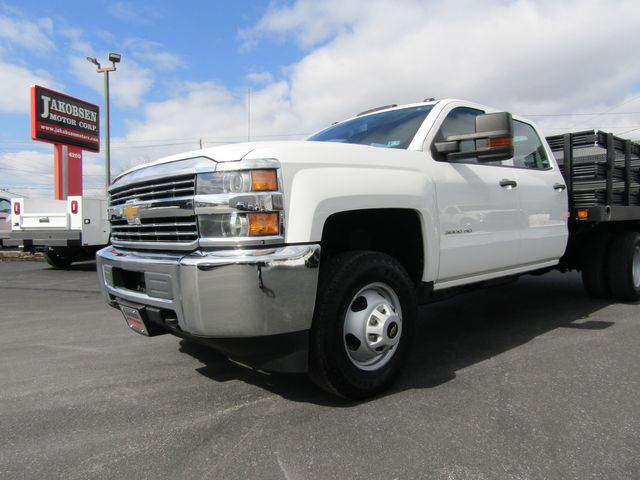2015 Chevrolet Silverado 3500HD Crew Cab 4x4 with 9' Stake Body and Lift Gate