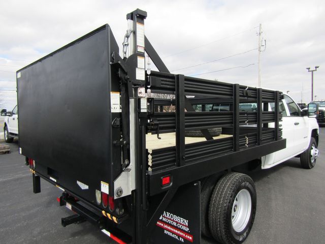 2015 Chevrolet Silverado 3500HD Crew Cab 4x4 with 9' Stake Body and Lift Gate