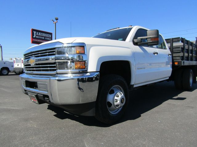 2015 Chevrolet Silverado 3500HD Crew Cab 4x4 with 9' Stake Body and Lift Gate