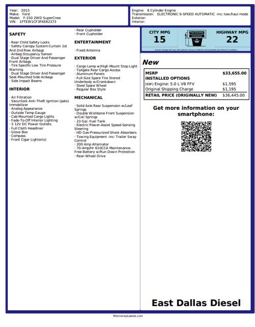 2015 Ford F-150 XLT | Dallas, TX | East Dallas Diesel 2015 Ford F-150 XLT | Dallas, TX | East Dallas Diesel