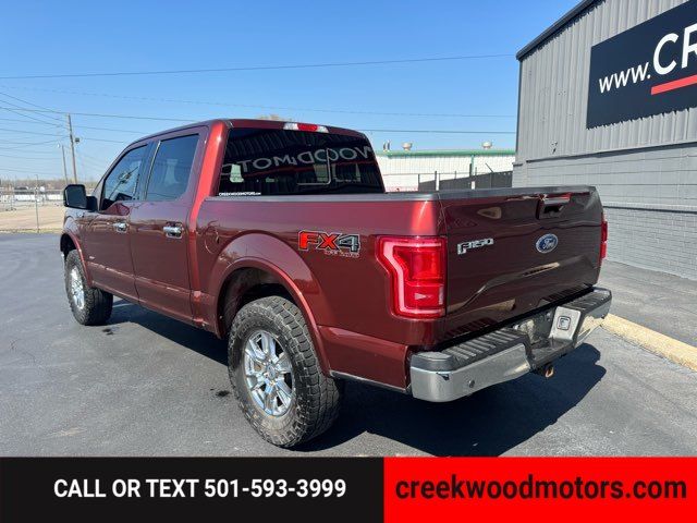 2015 Ford F-150 Lariat 4x4 Crew Cab FX4 Eco Boost LEVELED LowMiles