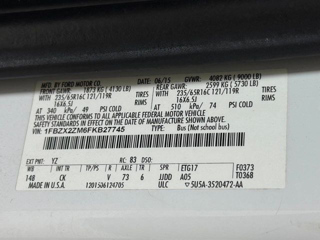 2015 Ford Transit 350 XL 3dr LWB Low Roof Passenger Van w/60/40 S... | Houston, TX | Houston Auto Credit 2015 Ford Transit 350 XL 3dr LWB Low Roof Passenger Van w/60/40 S... | Houston, TX | Houston Auto Credit