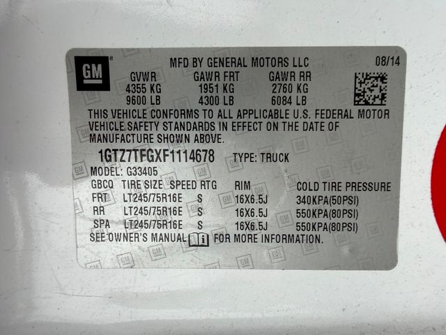 2015 GMC Savana 3500