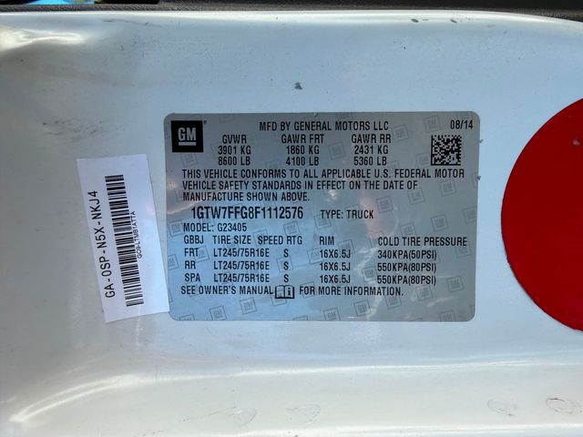 2015 GMC Savana 2500