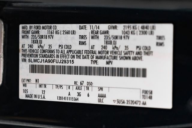 2015 Lincoln MKC PerfectCarfax PremierEquipmentGroup | Dallas, TX | Stevens Motor Company LLC 2015 Lincoln MKC PerfectCarfax PremierEquipmentGroup | Dallas, TX | Stevens Motor Company LLC