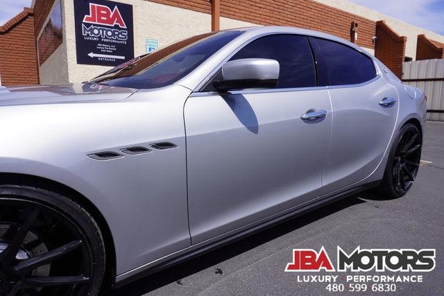 2015 Maserati Ghibli Sedan Silver over Red Carbon Fiber 22 Inch Wheels | MESA, AZ | JBA MOTORS 2015 Maserati Ghibli Sedan Silver over Red Carbon Fiber 22 Inch Wheels | MESA, AZ | JBA MOTORS