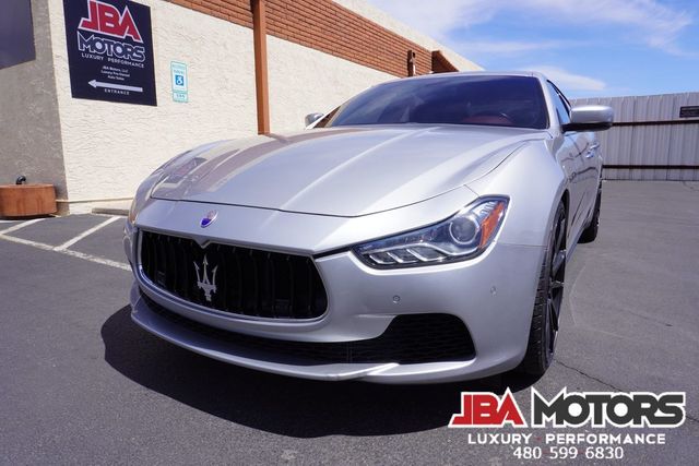 2015 Maserati Ghibli Sedan Silver over Red Carbon Fiber 22 Inch Wheels | MESA, AZ | JBA MOTORS 2015 Maserati Ghibli Sedan Silver over Red Carbon Fiber 22 Inch Wheels | MESA, AZ | JBA MOTORS