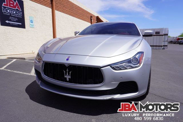 2015 Maserati Ghibli Sedan Silver over Red Carbon Fiber 22 Inch Wheels | MESA, AZ | JBA MOTORS 2015 Maserati Ghibli Sedan Silver over Red Carbon Fiber 22 Inch Wheels | MESA, AZ | JBA MOTORS