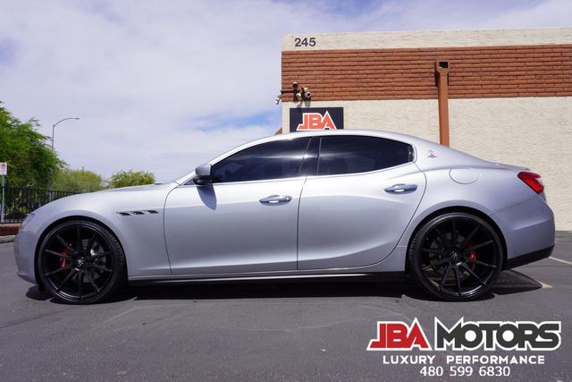 2015 Maserati Ghibli Sedan Silver over Red Carbon Fiber 22 Inch Wheels | MESA, AZ | JBA MOTORS 2015 Maserati Ghibli Sedan Silver over Red Carbon Fiber 22 Inch Wheels | MESA, AZ | JBA MOTORS