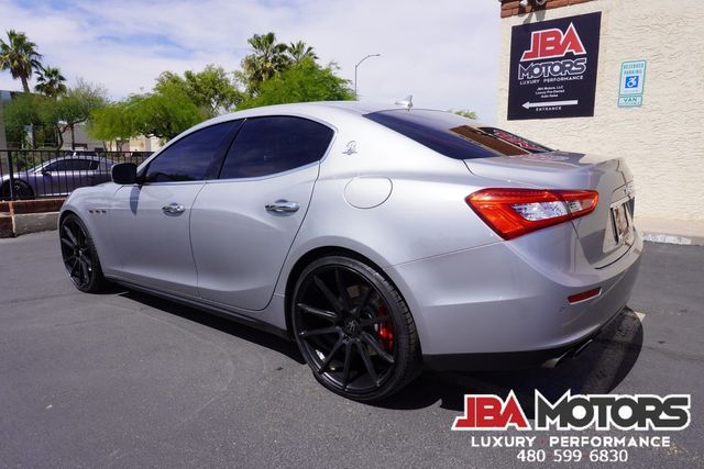 2015 Maserati Ghibli Sedan Silver over Red Carbon Fiber 22 Inch Wheels | MESA, AZ | JBA MOTORS 2015 Maserati Ghibli Sedan Silver over Red Carbon Fiber 22 Inch Wheels | MESA, AZ | JBA MOTORS